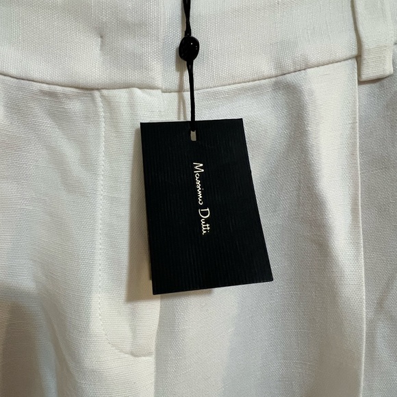 Massimo Dutti Cream Tailored Trousers - Picture 7 of 7